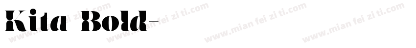 Kita Bold字体转换